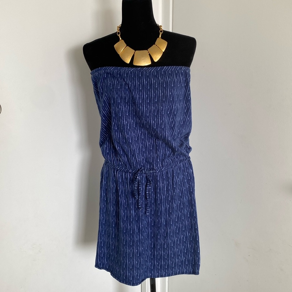 Soft Joie | Strapless Dress | Size M | Blue